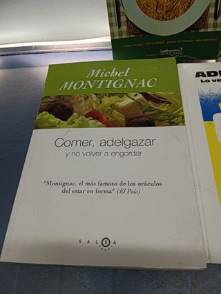 Lote 7 libros de cocina y dieta, LA ANTIDIETA, LA DIETA SANA, LA DIETA ECOLÓGICA, adelgazar y mas