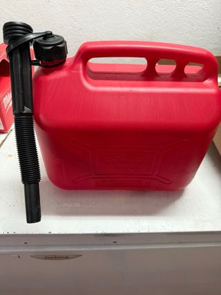 Garrafa combustible homogada 10L roja