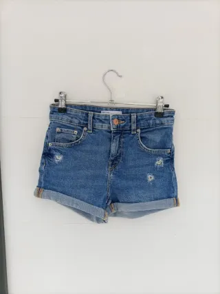 Shorts vaqueros denim niña azul XXS 32