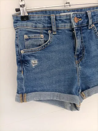 Shorts vaqueros denim niña azul XXS 32
