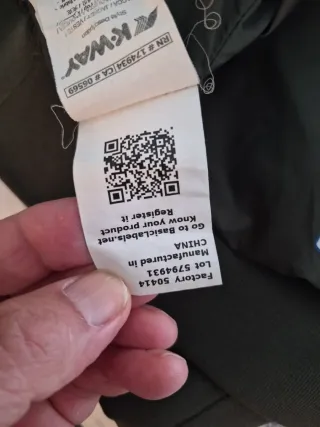 K-Way Giubbotto Verde XL