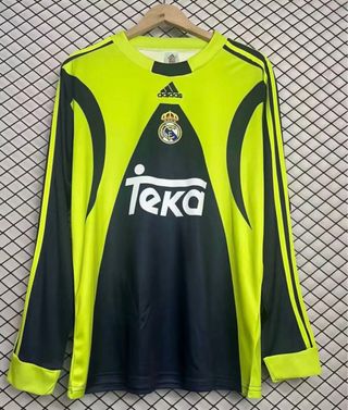 Camiseta Fútbol Retro RM GK Manga Larga Talla L