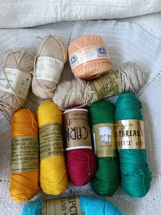 Lote Hilo Algodón Egipcio y DMC Babylo