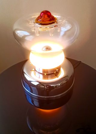 Lámpara Mazzega Murano Cristal Soplado Italia 70´s