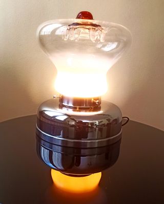 Lámpara Mazzega Murano Cristal Soplado Italia 70´s