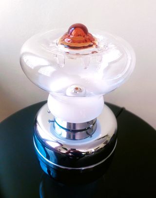 Lámpara Mazzega Murano Cristal Soplado Italia 70´s