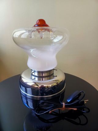 Lámpara Mazzega Murano Cristal Soplado Italia 70´s