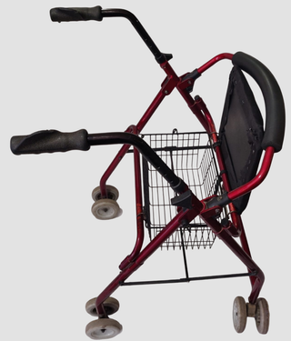 Andador Plegable 8 Ruedas con Frenos