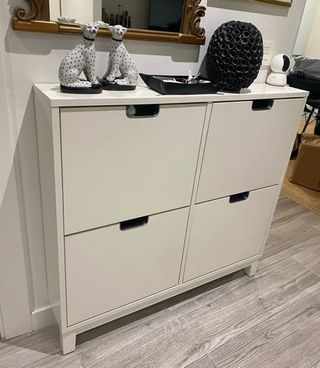 Zapatero STÄLL Ikea estrecho negro