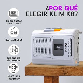 KLIM K8 Walkman Reproductor Cassette y Radio Nuevo