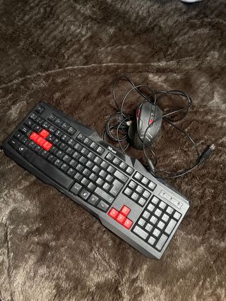 Pack Teclado y Ratón Trust Negro/Rojo