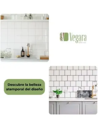 Azulejos blancos brillo 15x15