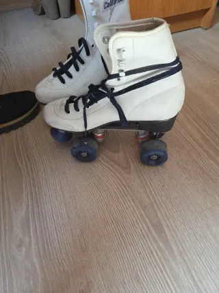 Patines blancos 4 ruedas Talla 37