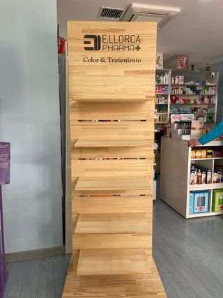 Estantería de madera E.llorca Pharma