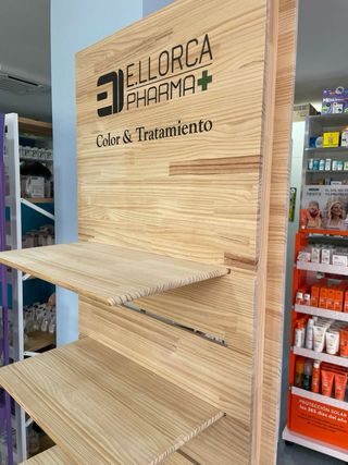 Estantería de madera E.llorca Pharma