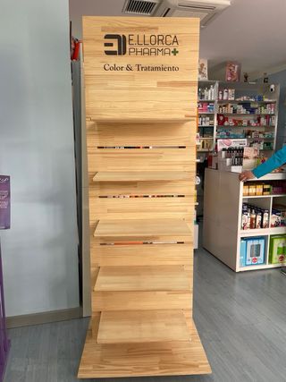 Estantería de madera E.llorca Pharma
