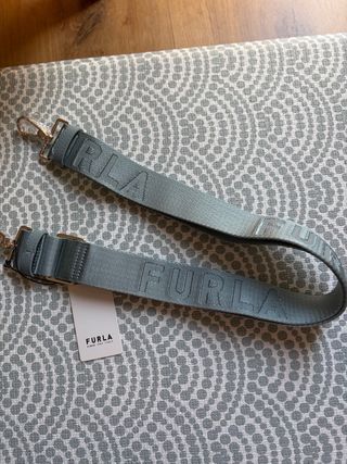 Correa Furla Azul/Gris