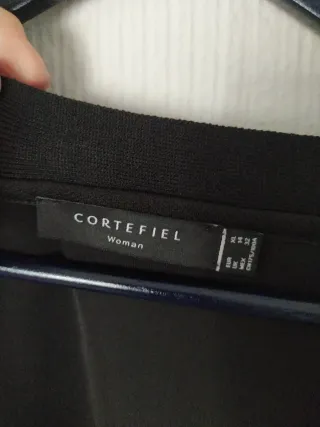 Blusa Cortefiel Negra Talla XL