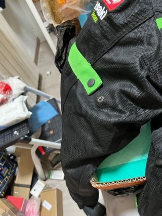 Chaqueta Moto Kawasaki Negra Talla L