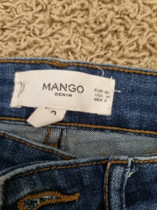 Pantalón vaquero bordado talla 32