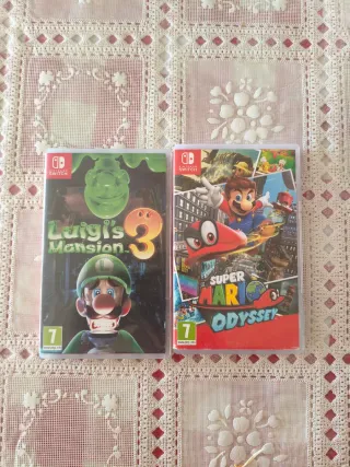Luigi's Mansion 3 y Super Mario Odyssey Switch