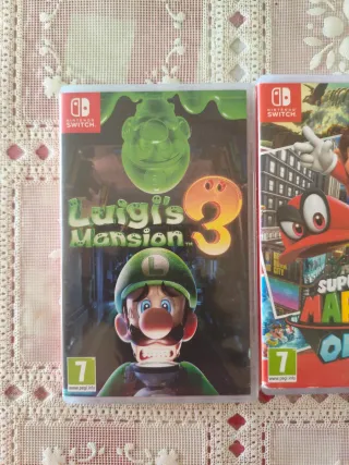 Luigi's Mansion 3 y Super Mario Odyssey Switch