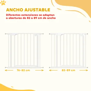 Barrera Seguridad 76-89 cm Blanca