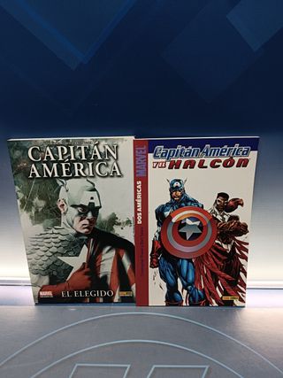 dos cómics CAPITÁN AMÉRICA, el elegido + dos americas (capitán y el halcón)