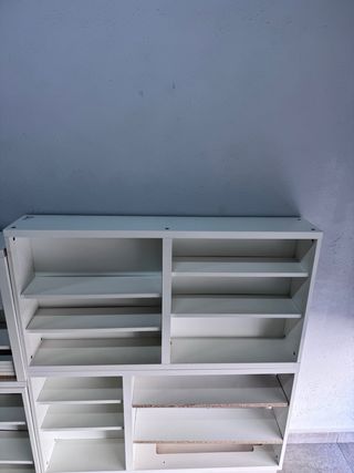 Estantería modular blanca madera