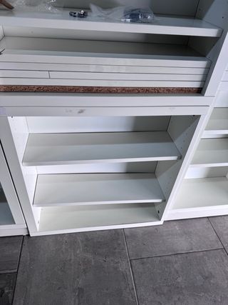 Estantería modular blanca madera