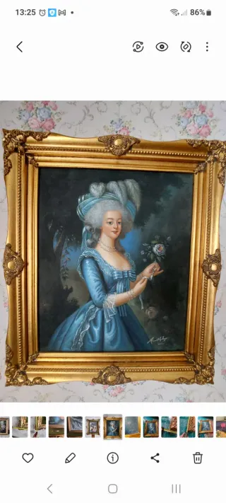 Quadro ritratto Maria Antonietta