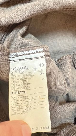 Pantaloni Sisley donna velluto tg 40