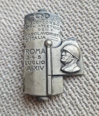 Spilla Distintivo Fascismo Mussolini OND Italia