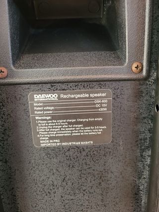 Altavoz Daewoo DSK 600 Negro