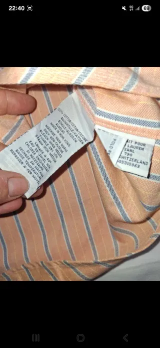 Camicia Polo Ralph Lauren uomo cotone righe