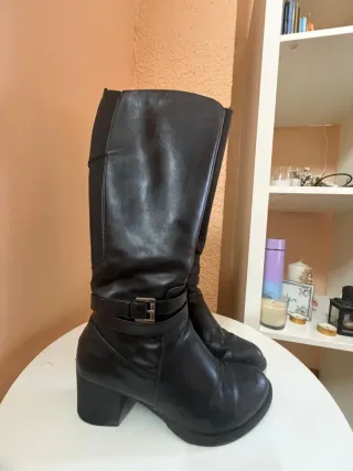 Botas altas mujer negras