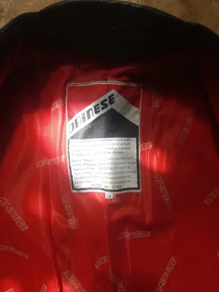 Mono Dainese de mujer 2 Piezas Cuero Rojo/Blanco