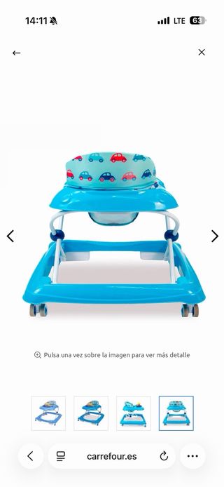 Caminador bebé Asalvo azul