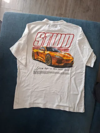 Camiseta STUND blanca chico