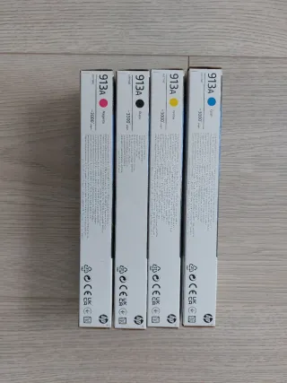 4 Cartuchos Tinta HP 913A PageWide