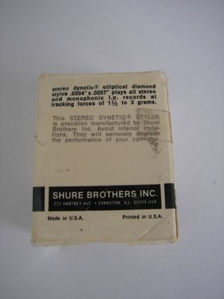 CAJA VACÍA AGUJA SHURE N95EJ