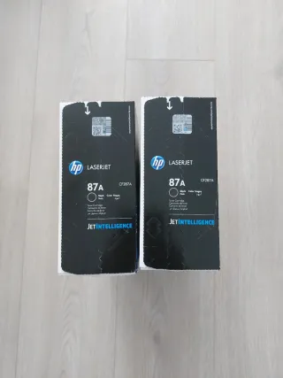 2 Tóner Tinta HP 87A CF287A Negro