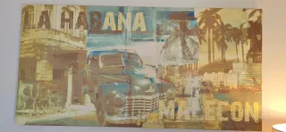 Cuadro decorativo grande estilo vintage “La Habana