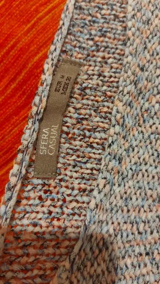 Jersey Sfera cuello barco rosa/gris Talla S