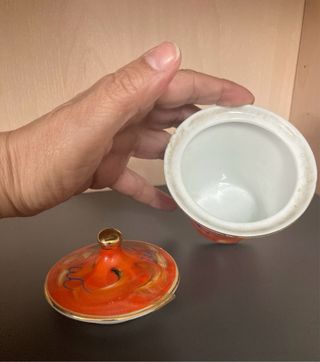 Caja Antigua Porcelana Japonesa Dragón