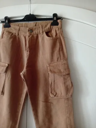 Pantaloni cargo marroni tg 14 anni