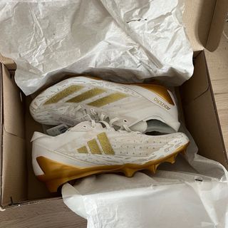 Adidas Adizero Scarpe da Calcio Oro/Bianche Taglia
