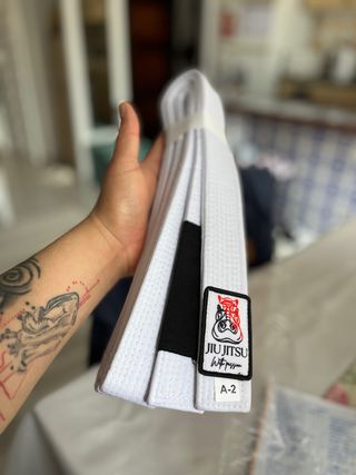 Cinturón blanco Jiu Jitsu Brasileño Blanco
