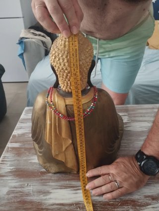 Figura Buda Dorado Sentado