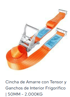 Cinta Amarre Tensor Ganchos Frigorífico 2000KG